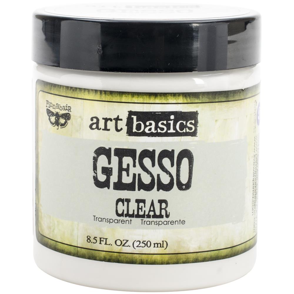 Prima Marketing Art Basics Clear Gesso jar – 8.5oz (250ml) clear matte acrylic primer and sealer