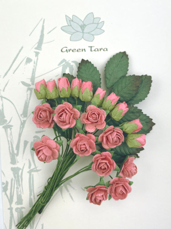 Rose and Rosebud Pack - Coral