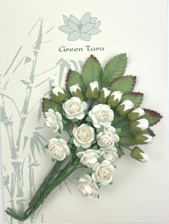 Rose and Rosebud Pack - White