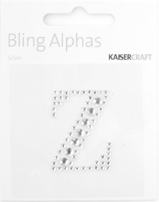 Rhinestone 'Z' Silver