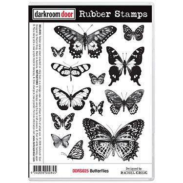 Rubber Stamp Set - Butterflies