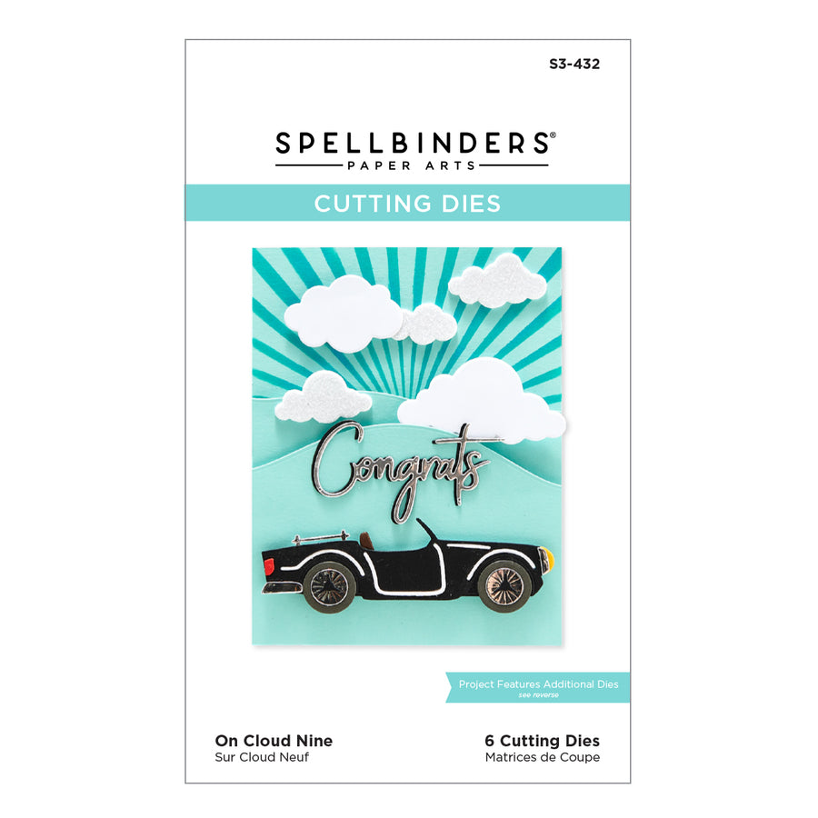 Spellbinders Etched Die - Open Road On Cloud Nine