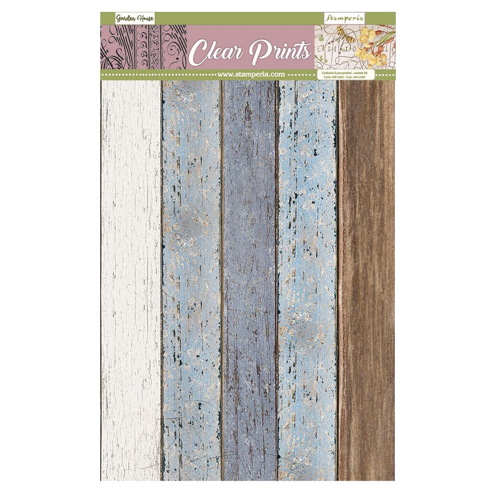 Stamperia Clear Background A4 - Garden House