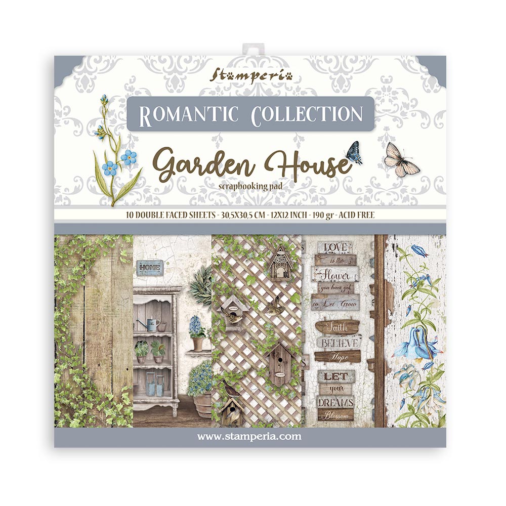 Stamperia Double-Sided Paper Pad - 12x12 - Garden House