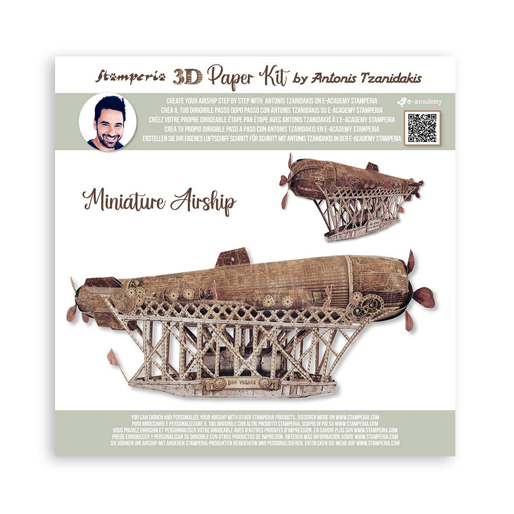 Stamperia 3D Paper Kit - Sir Vagabond Aviator - Airship