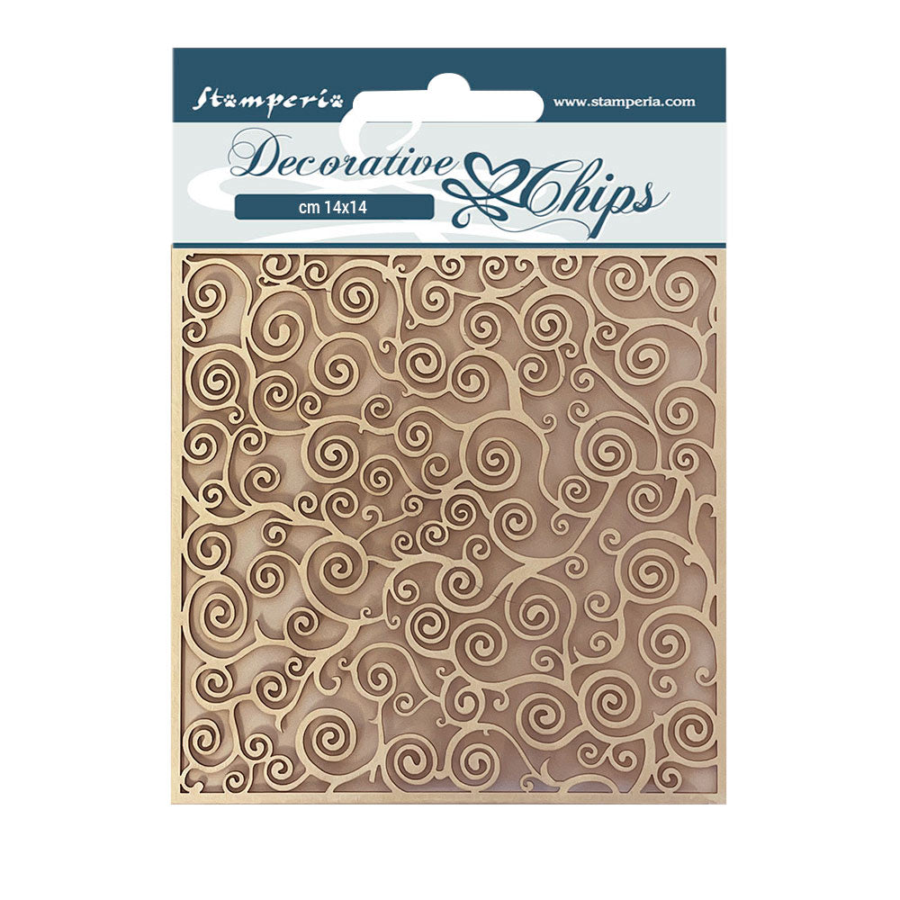 Stamperia Decorative Chips - KLIMT THE TREE OF LIFE TEXTURE