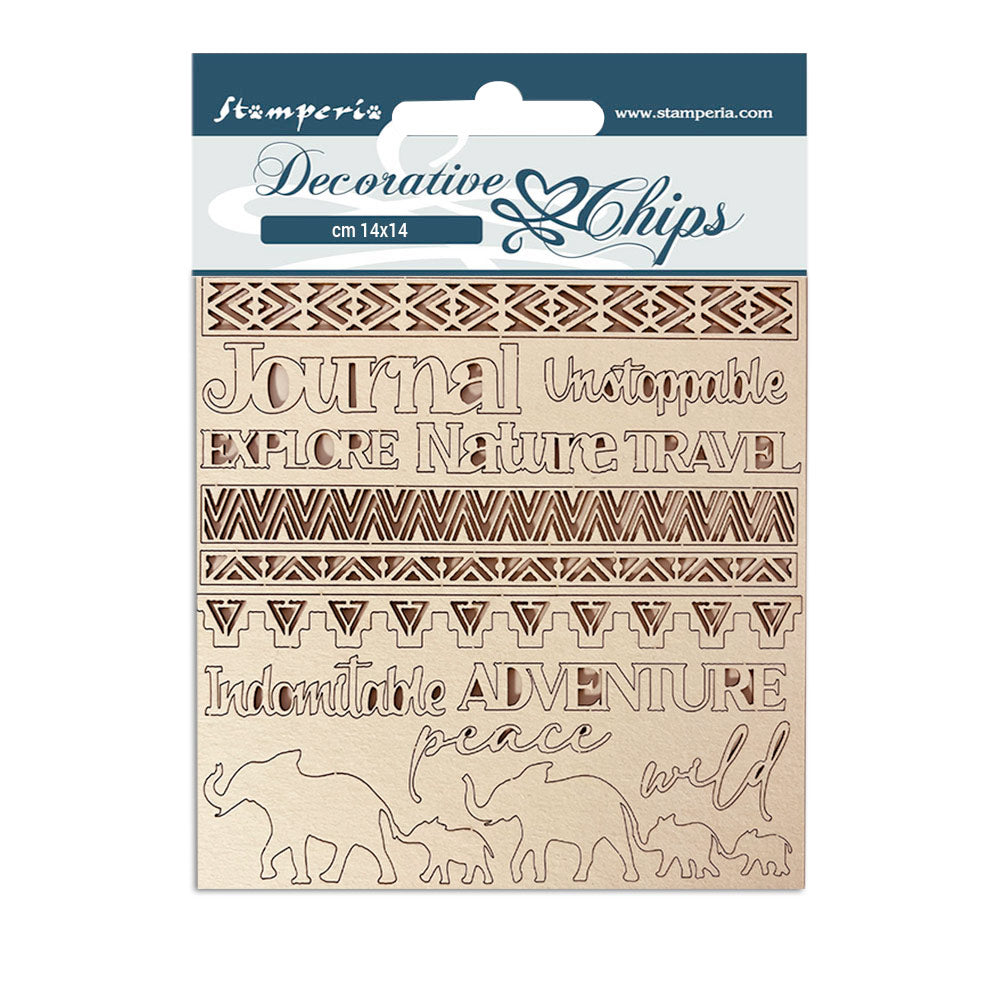 Stamperia Decorative Chips - Savana Adventure