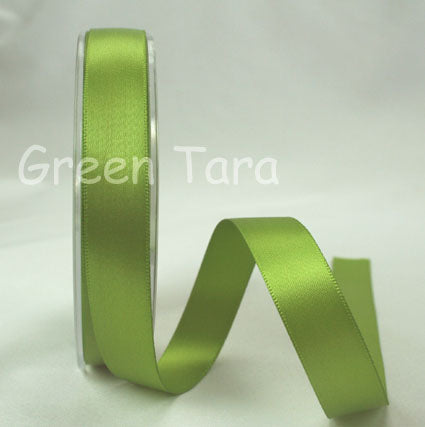 3mm Double Sided Satin Ribbon 'Olive'