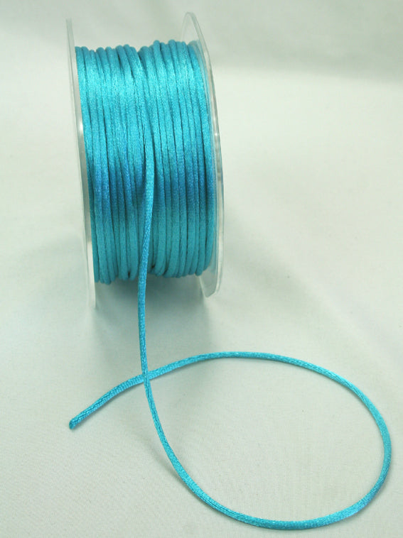 Satin String Ribbon- Rat tail- Turquoise- 5m