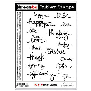 Rubber Stamp Set - Simple Sayings