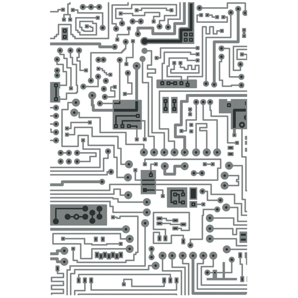 Sizzix 3D Impresslits Embossing Folder - Circuit