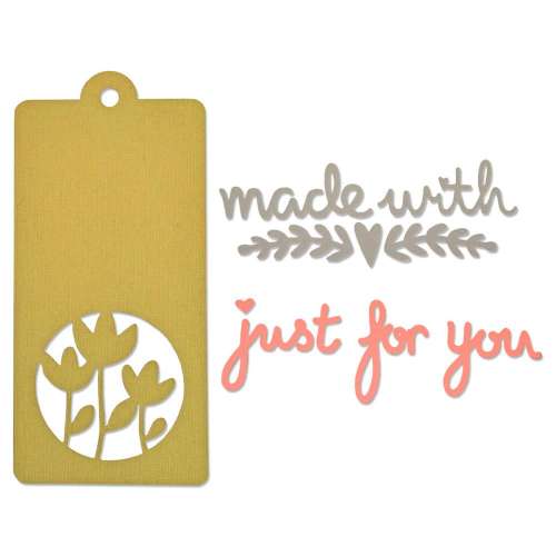 Sizzix Thinlits Dies 4/Pkg- Tag & Phrases