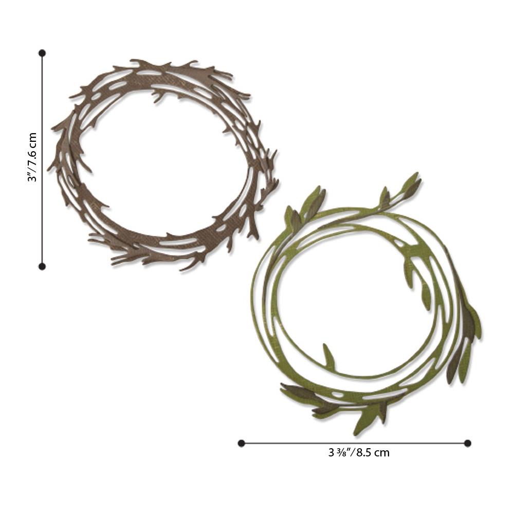Sizzix Thinlits Dies By Tim Holtz - Funky Wreath