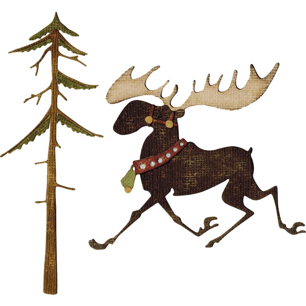 Sizzix Thinlits Dies By Tim Holtz - Merry Moose