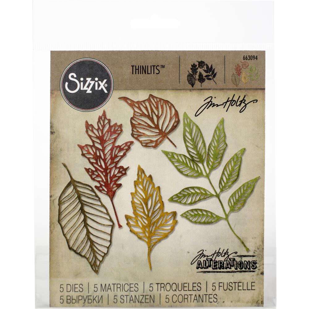 Sizzix Thinlits Dies By Tim Holtz - Skeleton Leaves
