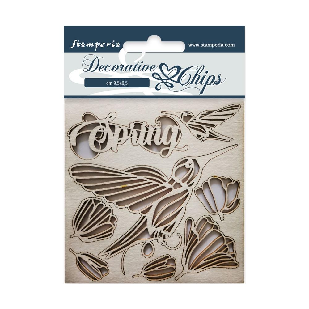 Stamperia Decorative Chips - Spring