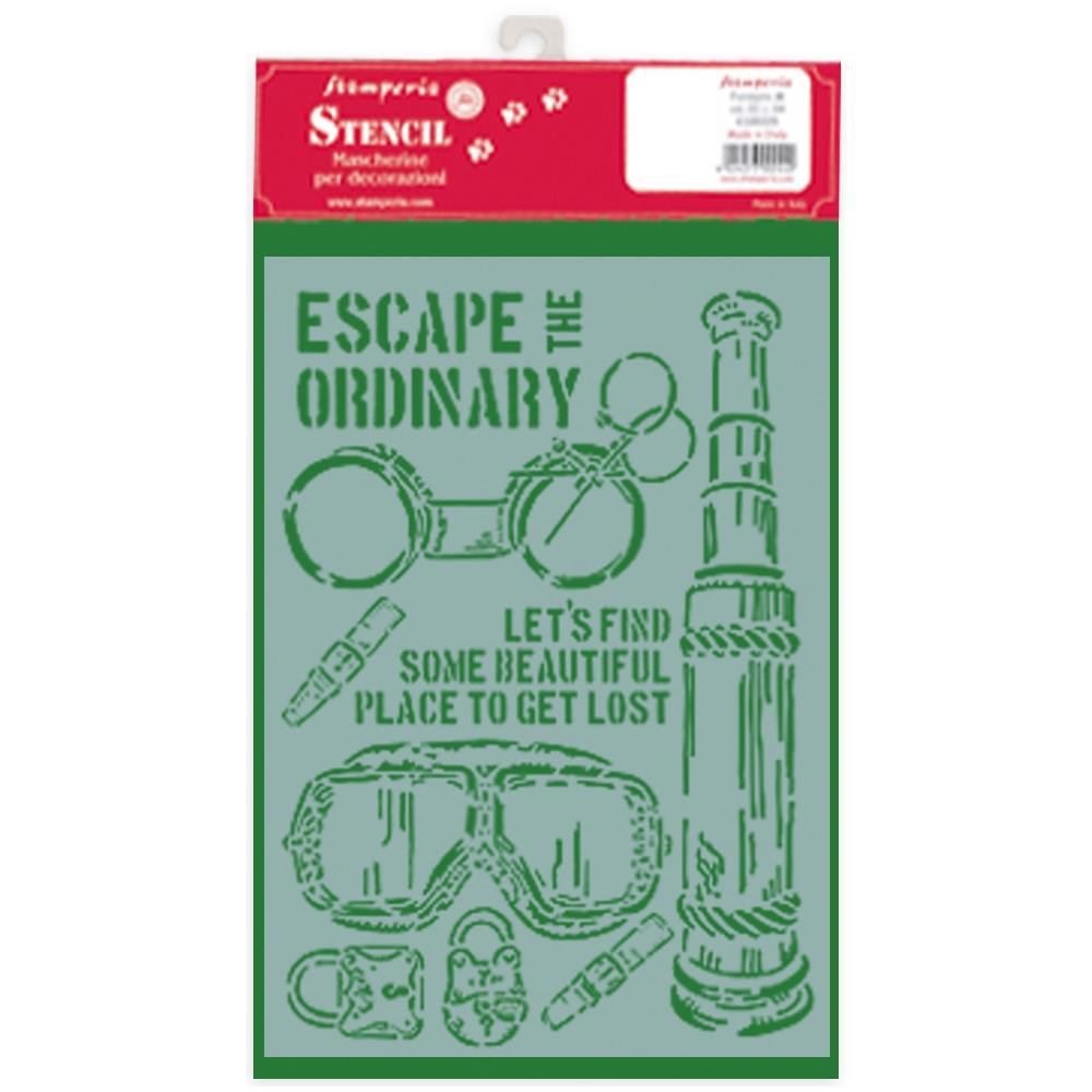 Stamperia Stencil - Escape The Ordinary, Lady Vagabond