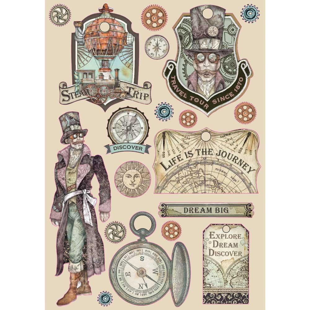 Stamperia Wooden Shapes A5 - Images, Sir Vagabond