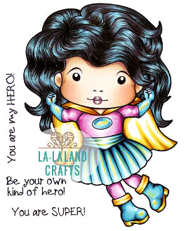 La La Land- Super Hero Marci Rubber Stamp
