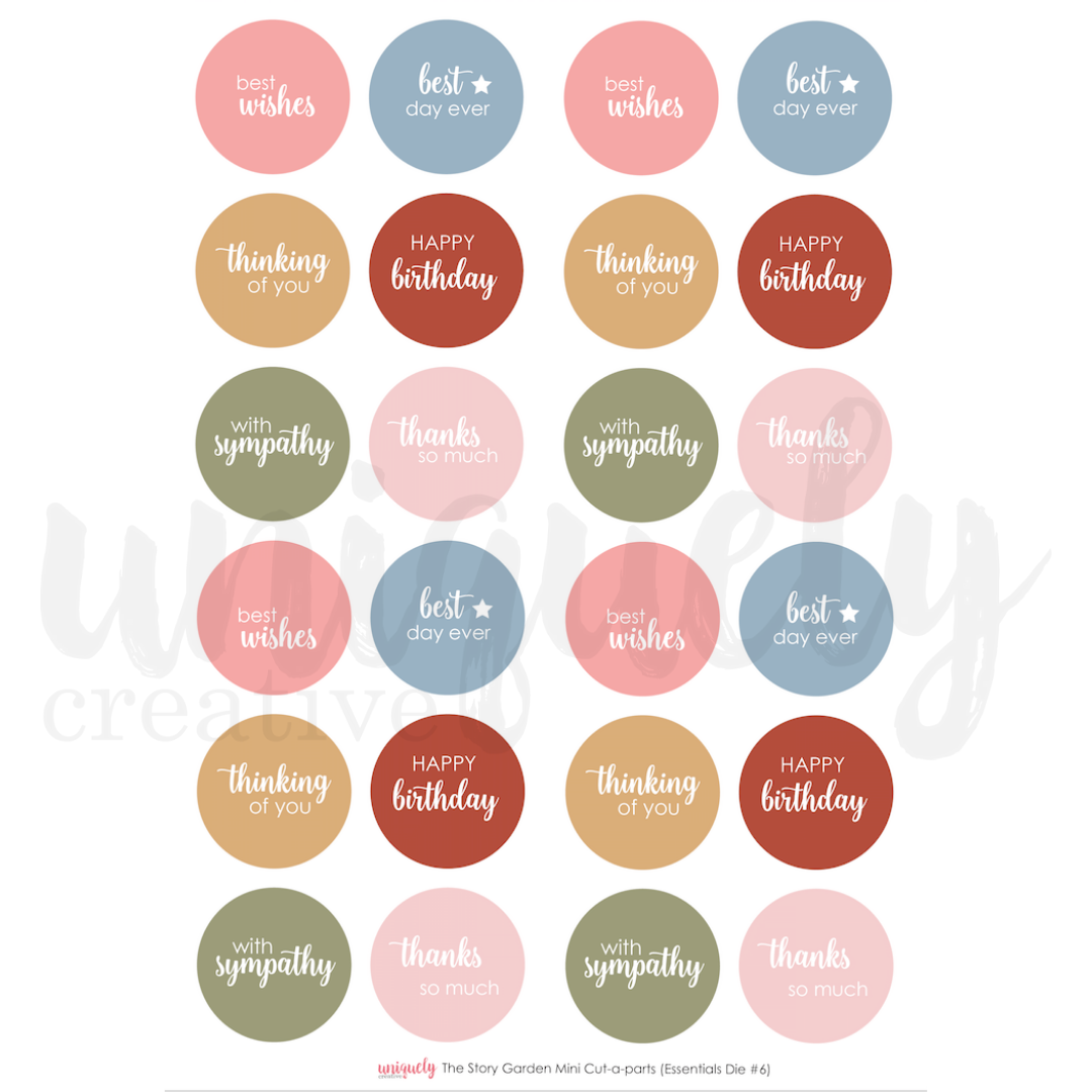 Uniquely Creative - The Story Garden Mini - Cut-A-Part Sheet