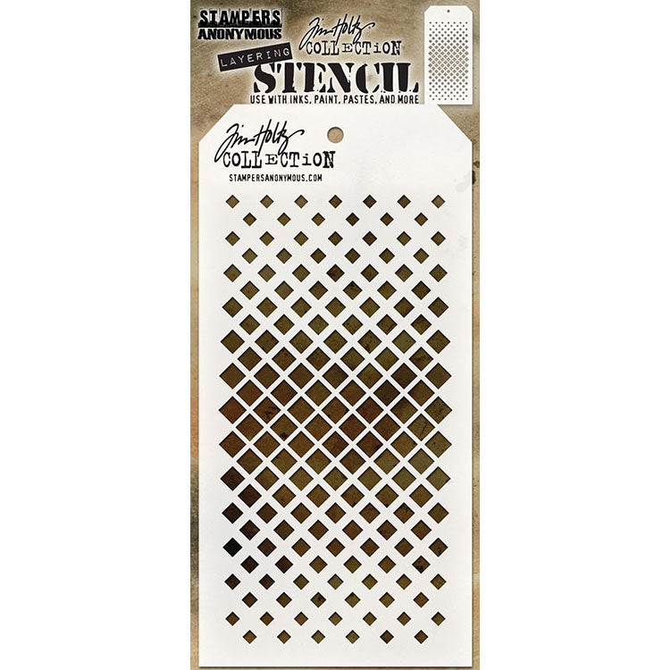 Tim Holtz - Layering Stencil - Gradient Square