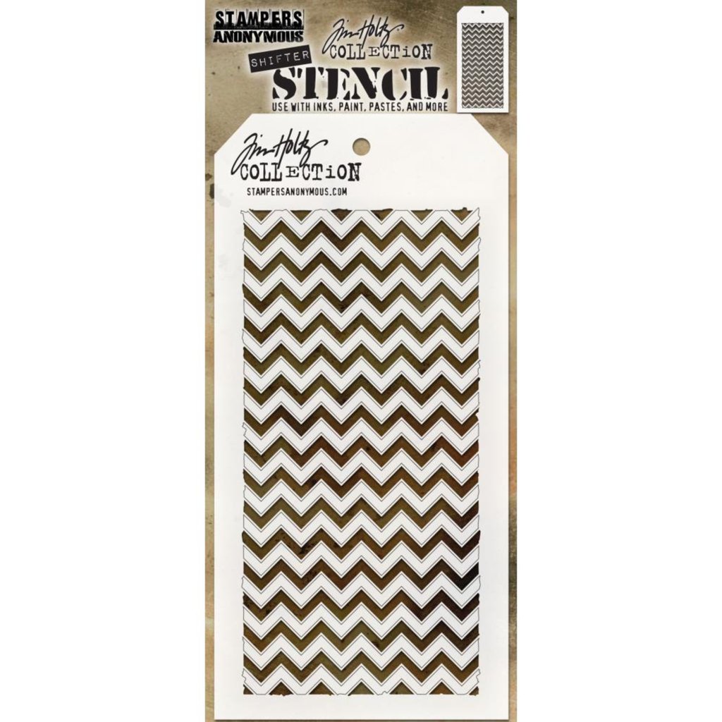 Tim Holtz - Layering Stencil - Shifter Chevron