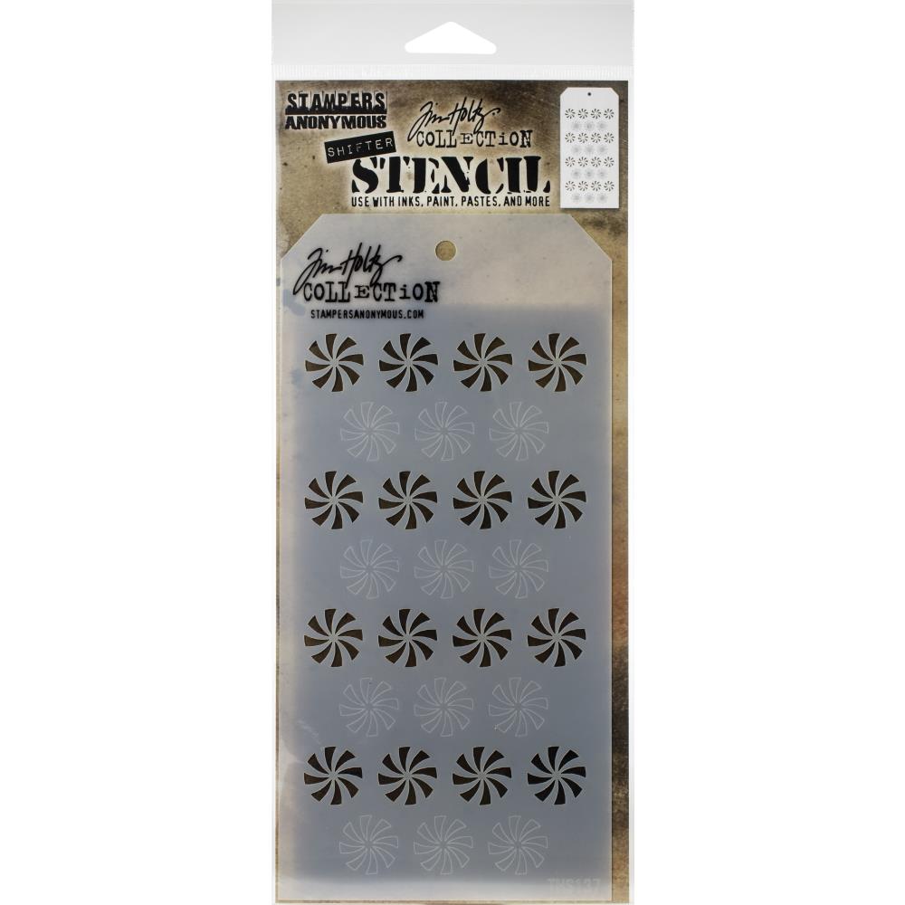Tim Holtz - Layering Stencil - Shifter Peppermint