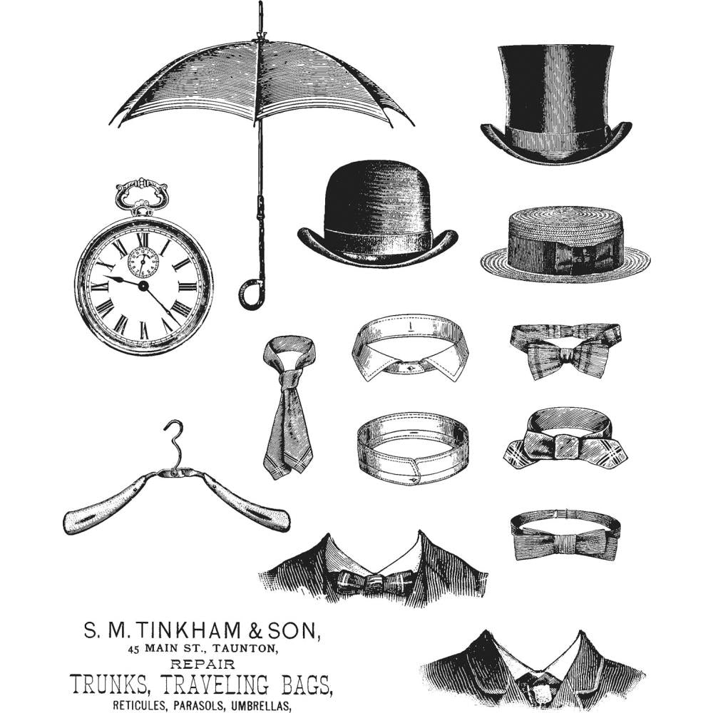 Tim Holtz Cling Stamps - Distinguished