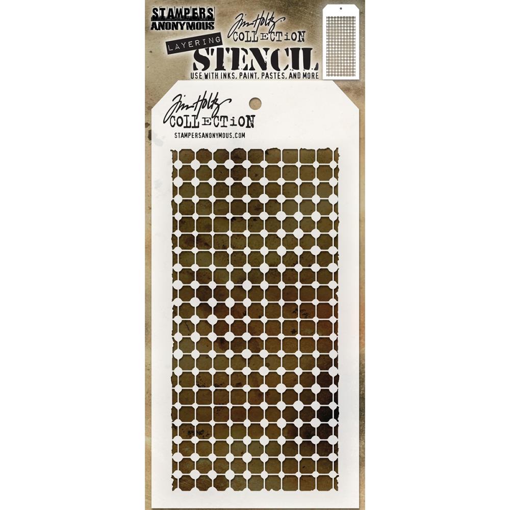 Tim Holtz - Layering Stencil - Grid Dot