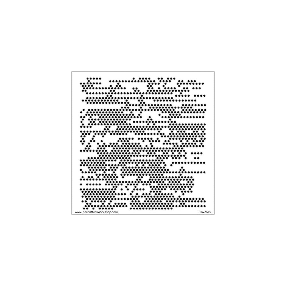 Crafter's Workshop Template 6X6- Tiny Circles