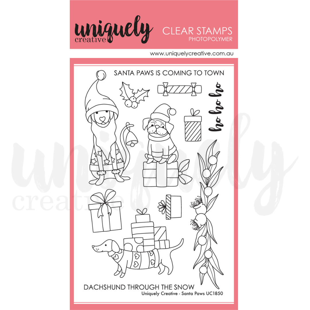 Uniquely Creative - SANTA PAWS STAMP