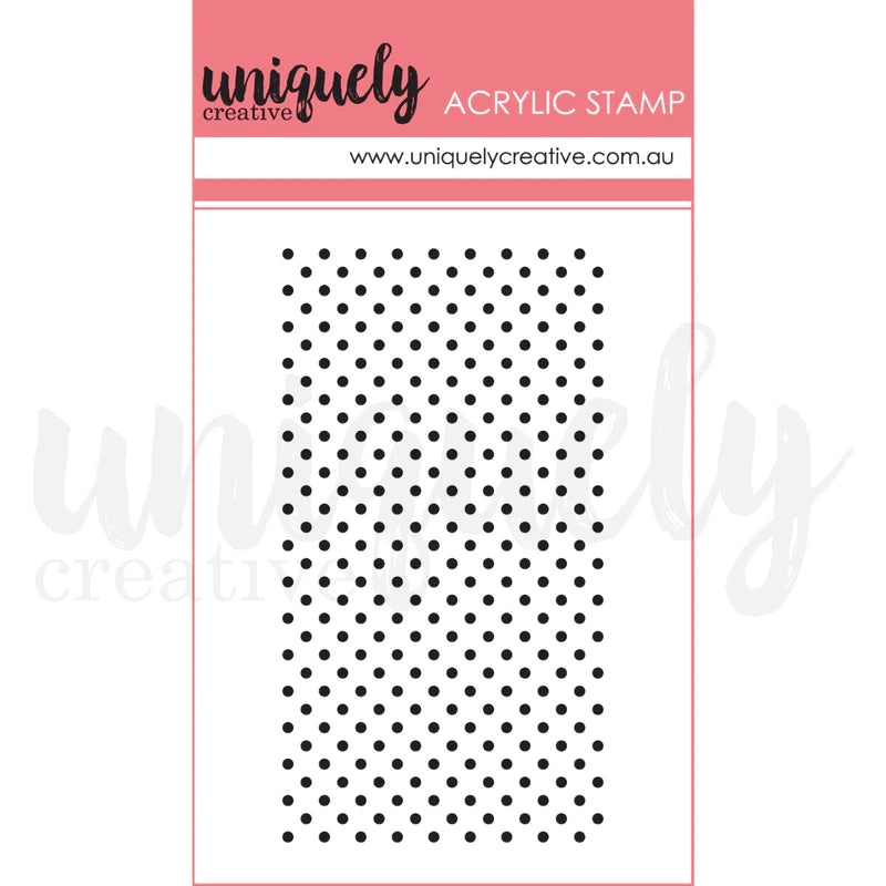 Uniquely Creative - Acrylic Mini Mark Making Stamp - Polka