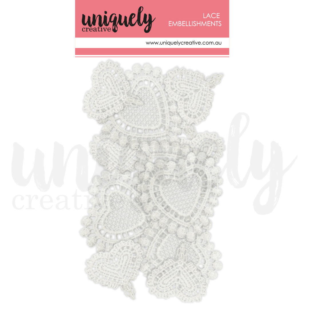 Uniquely Creative - Mixed Lace Hearts