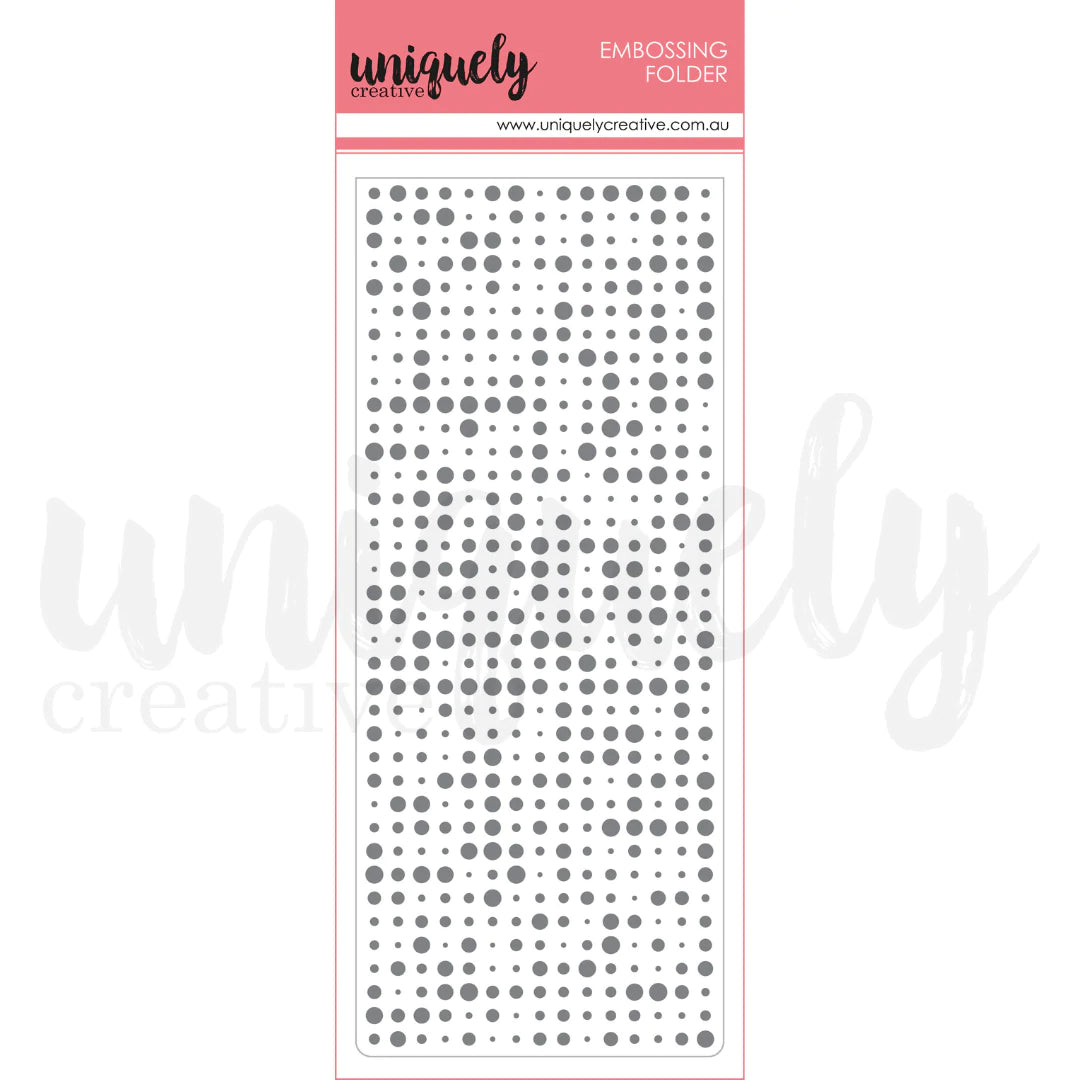 Uniquely Creative - Slimline Embossing Folder - Inspiring