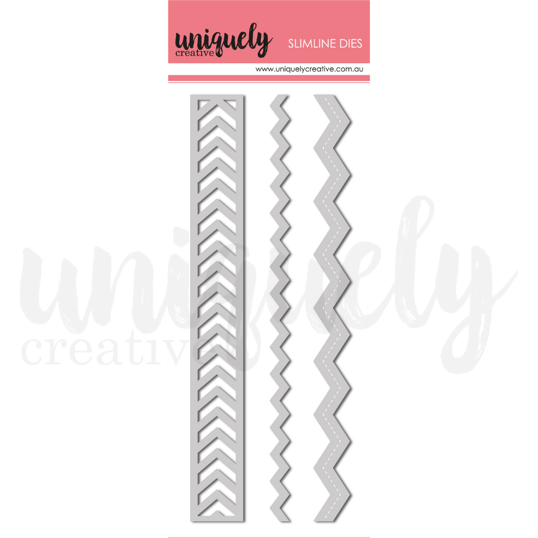 Uniquely Creative - Chevron Strips Die