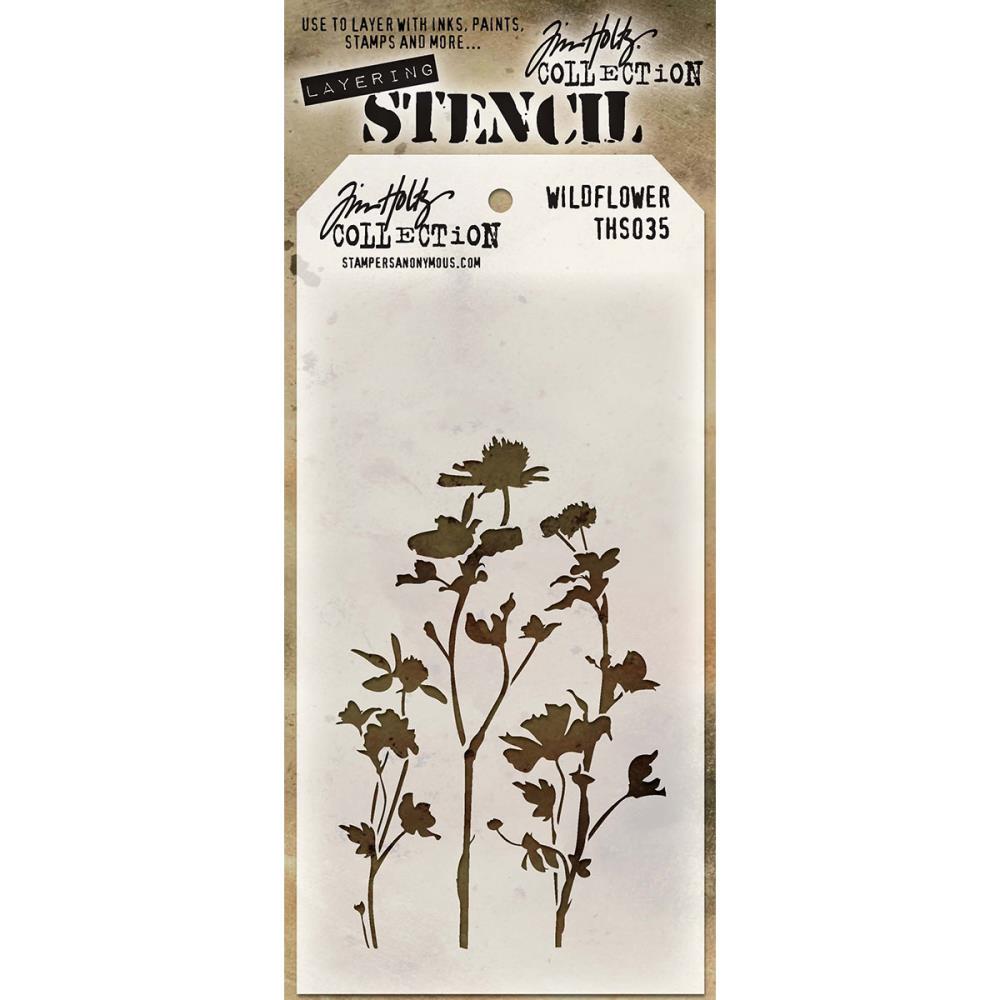 Tim Holtz - Layering Stencil - Wildflower