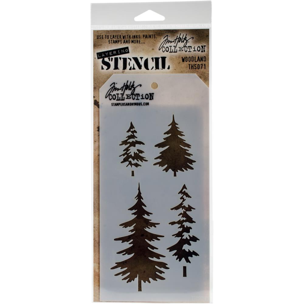 Tim Holtz - Layering Stencil - Woodland