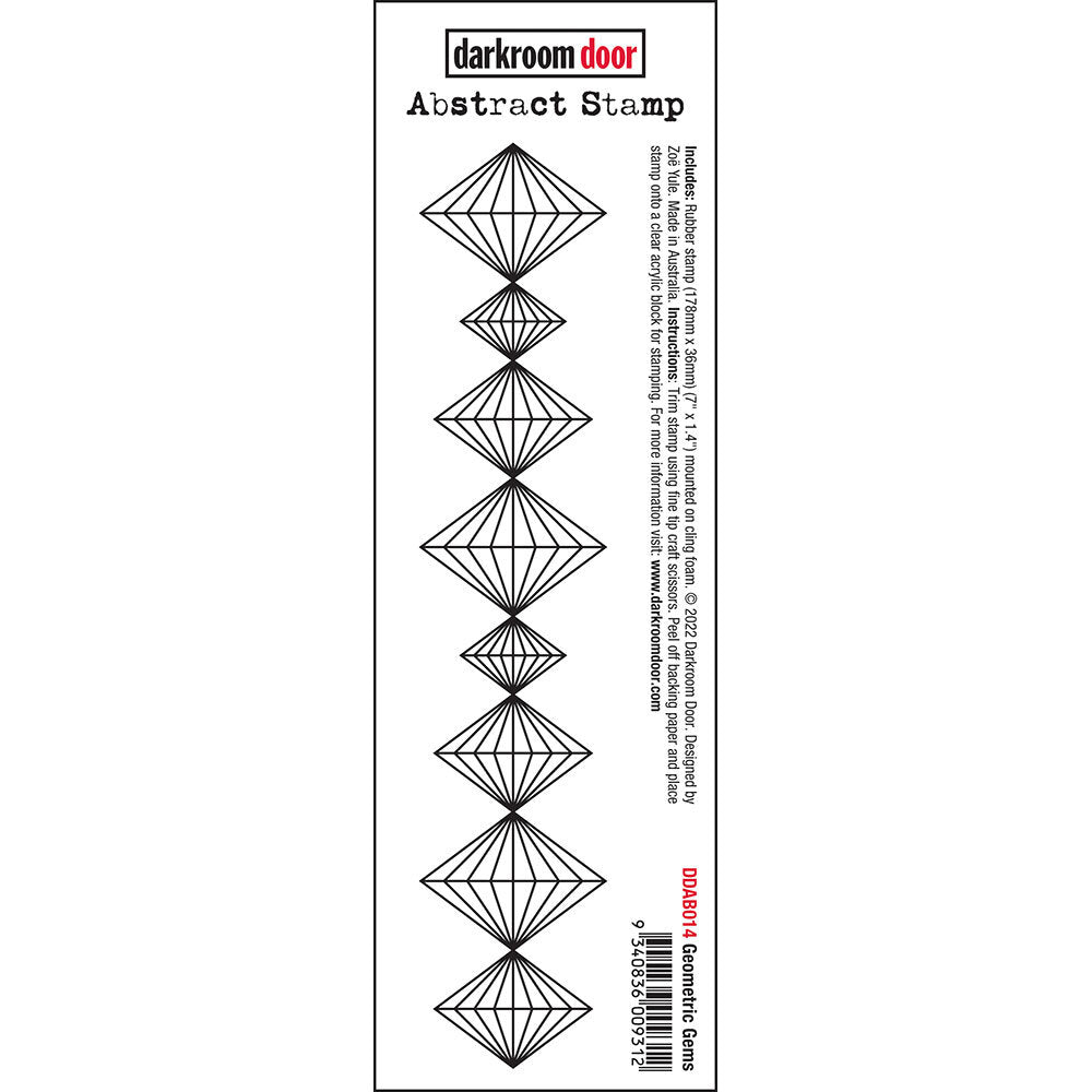 Abstract Stamp - Geometric Gems - Crafty Divas