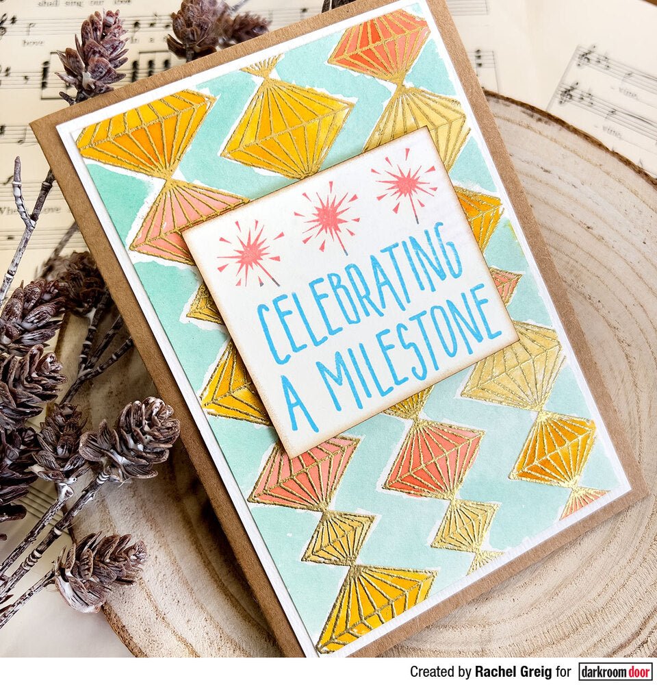 Abstract Stamp - Geometric Gems - Crafty Divas