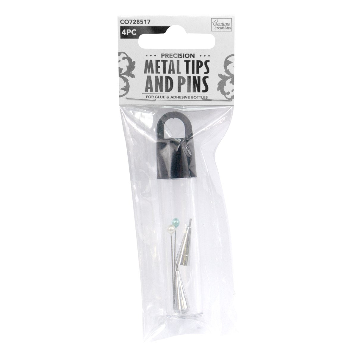 Adhesive - Precision Metal Tips with Pins for Glue Bottles (4pc) - Crafty Divas