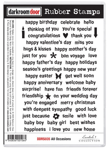 All Occasions- Rubber stamps - Crafty Divas