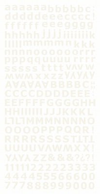 Alpha Stickers - Ivory - Crafty Divas