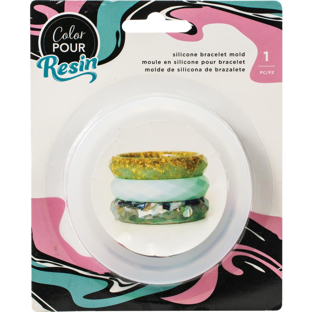 American Crafts Color Pour Resin Mold - Facet Bangle Bracelet - Crafty Divas