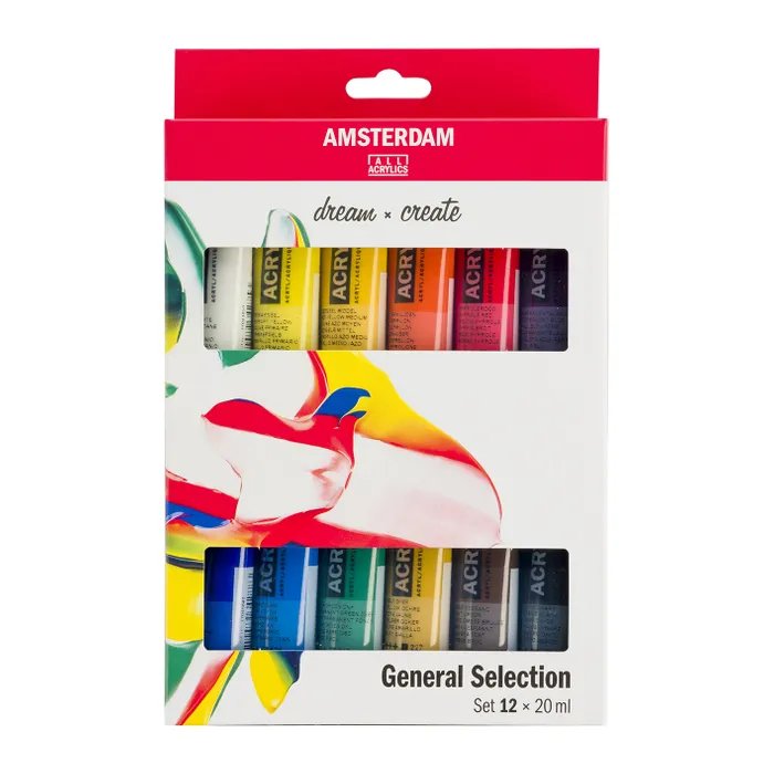 Amsterdam Acrylic General Selection 12X20ML - Crafty Divas
