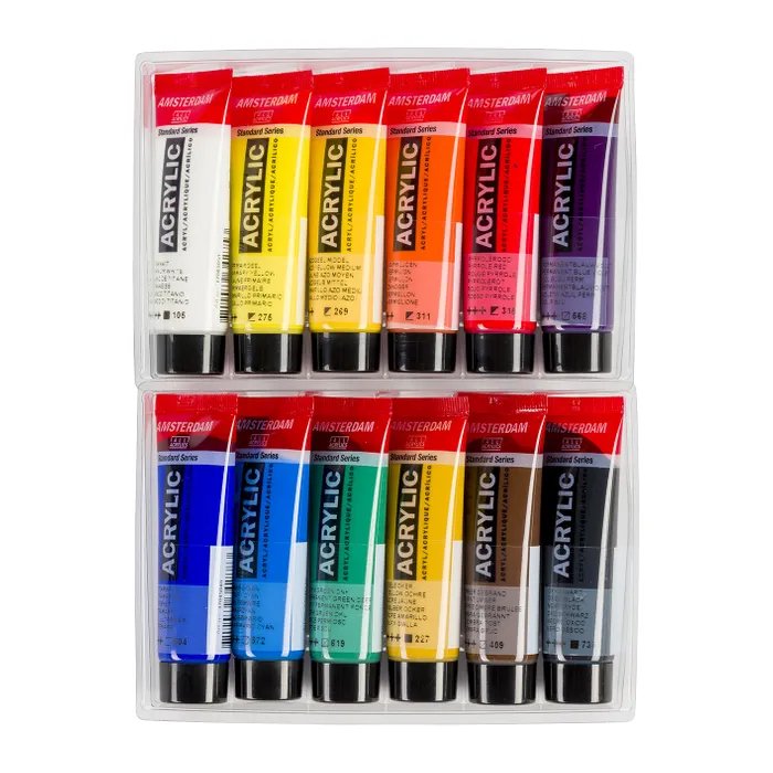 Amsterdam Acrylic General Selection 12X20ML - Crafty Divas