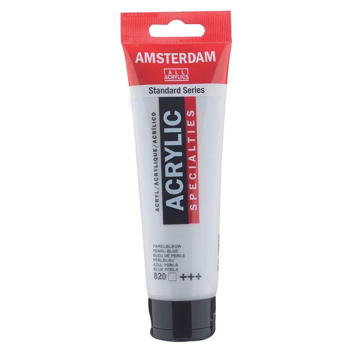 Amsterdam All Acrylics Paint - Pearl Blue 820 - Crafty Divas