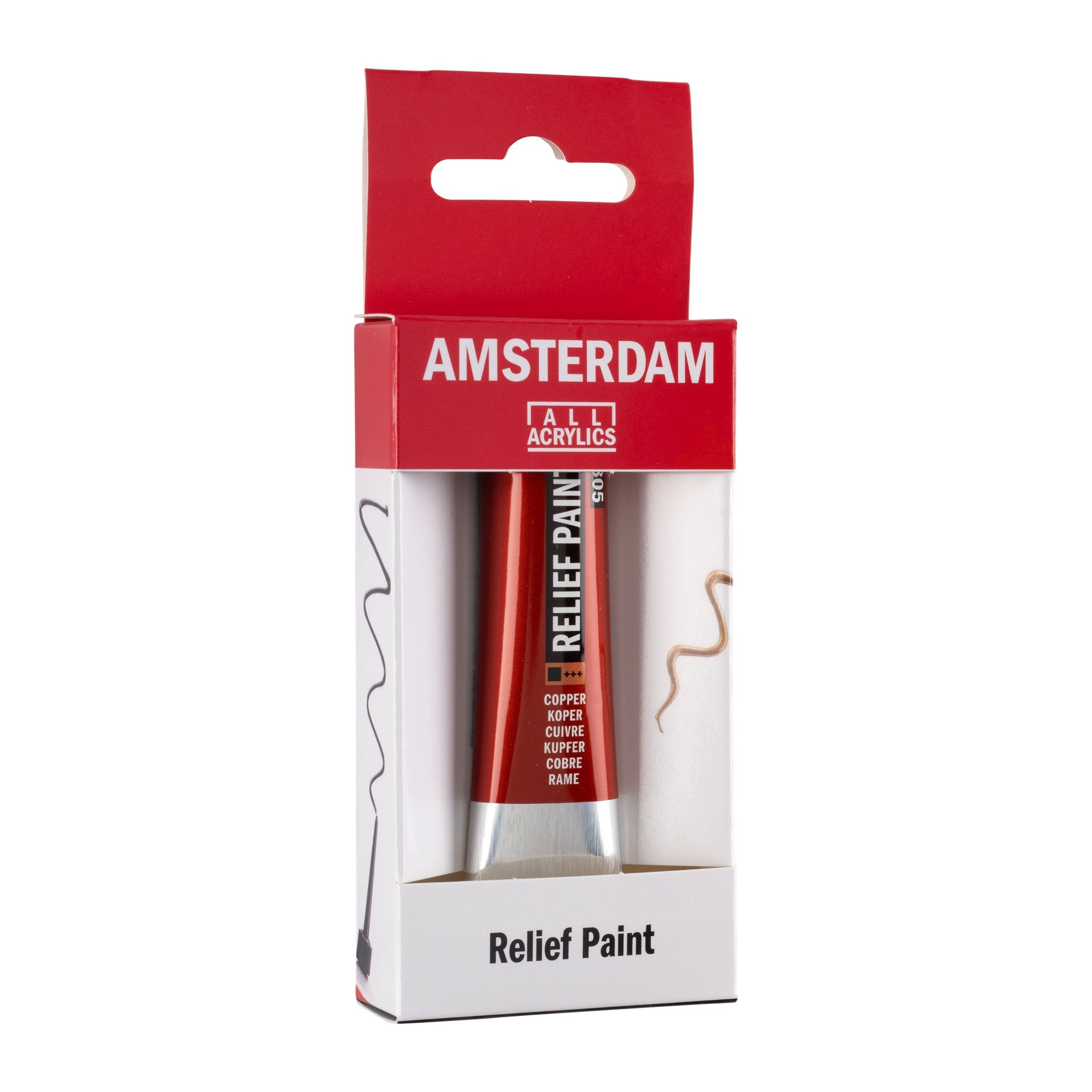Amsterdam Relief Paint 20ml Copper 805 - Crafty Divas