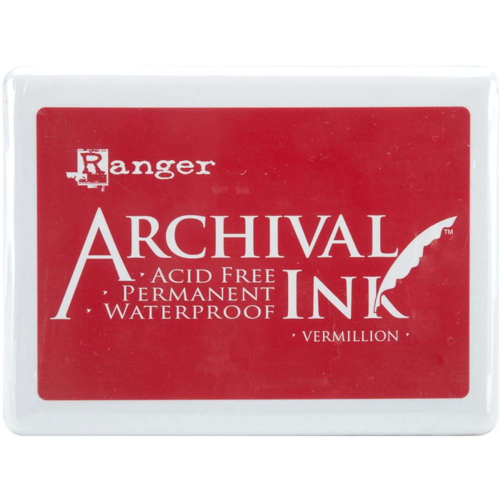 Archival Ink Jumbo Ink Pad - Vermillion - Crafty Divas