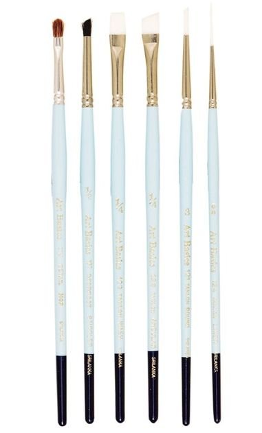 Art Basics - 115 Art Basics Taklon Set Assorted - Crafty Divas