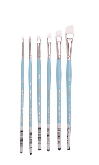 Art Basics - 126S Art Basics Taklon Angle Shader Brushes - Crafty Divas